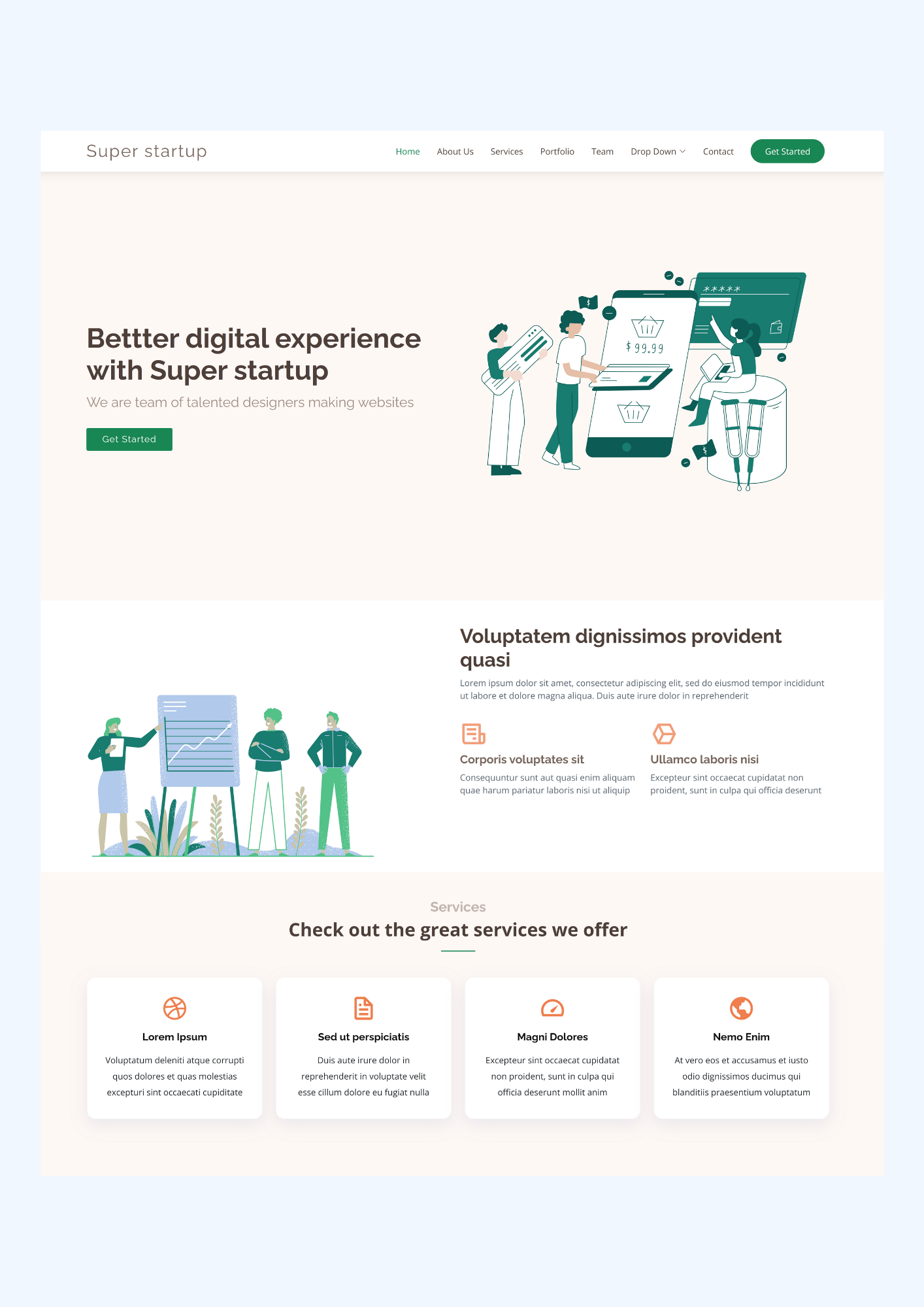 Super Startup is a modern Bootstrap template for your business, or startup company. We have included best practices and the latest trends in web development. Proudly designed by Reinhard Liem.